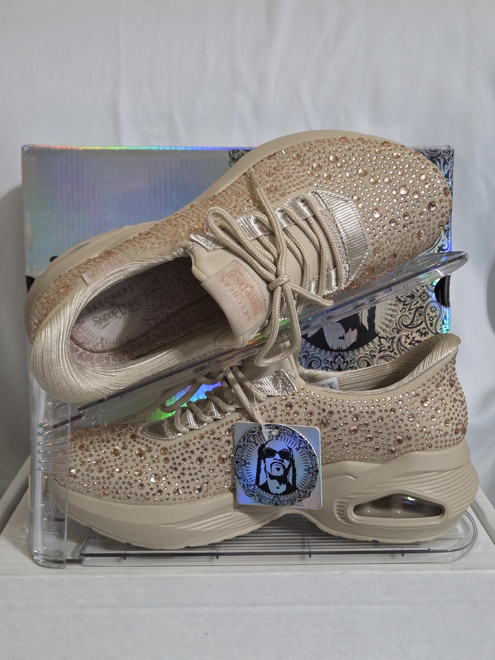Skechers x Snoop Dogg Rhinestone Air Sneakers US Women Size: 7 (NWT)
